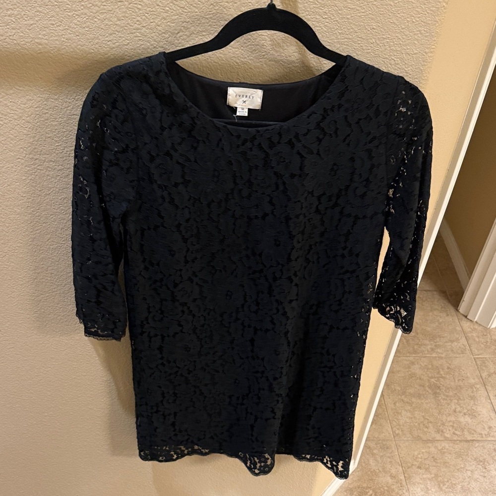 Everly Black Lace Mini Dress